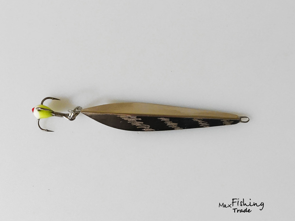 Фотография Зимняя блесна MF Маралистик90 40мм подвес мельхиор