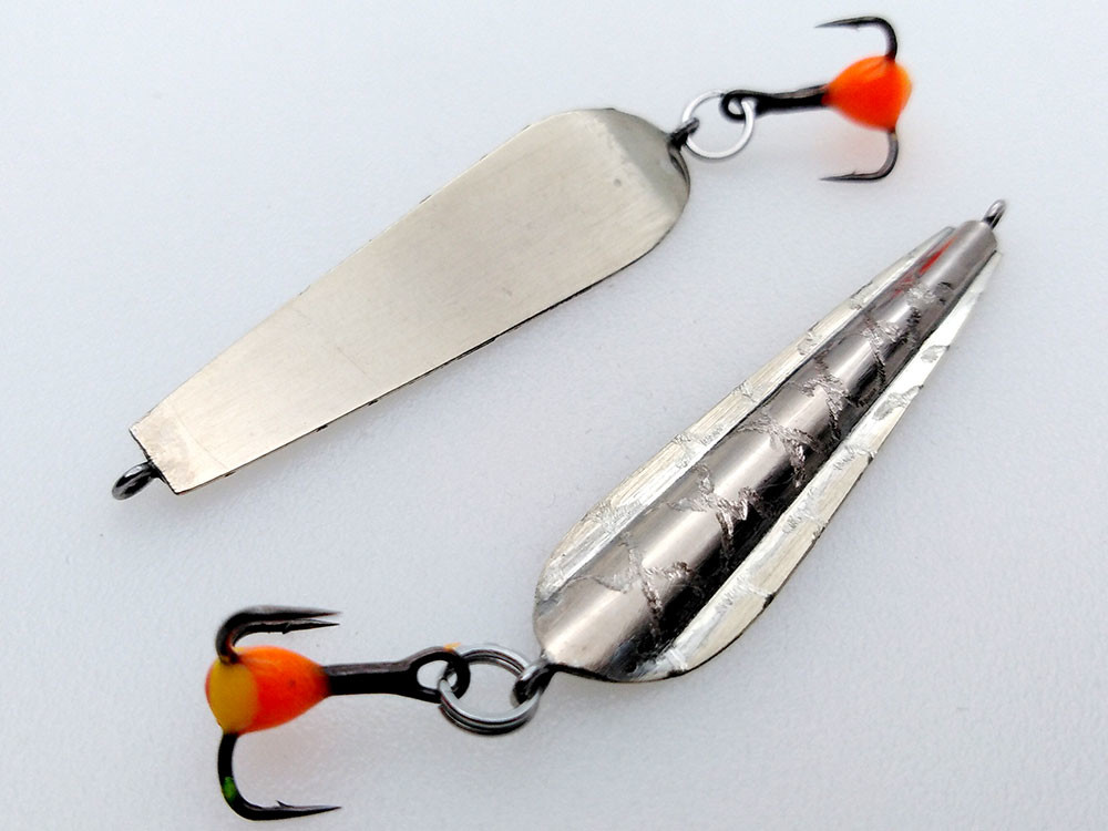 Фотография Зимняя блесна ПРОКЛАДКА Y подвес 45мм серебро-серебро