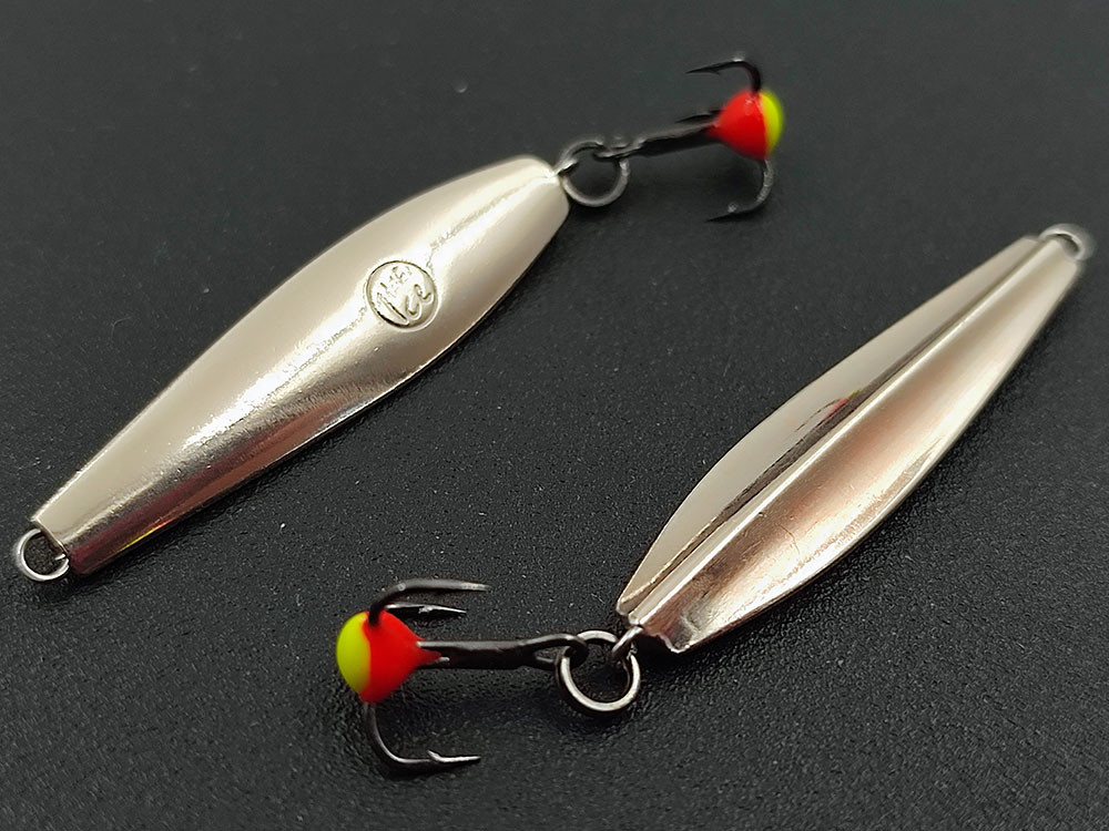 Фотография Зимняя блесна MF Ice "ККМ-2" подвес 37мм,3.8г мельхиор-мельхиор