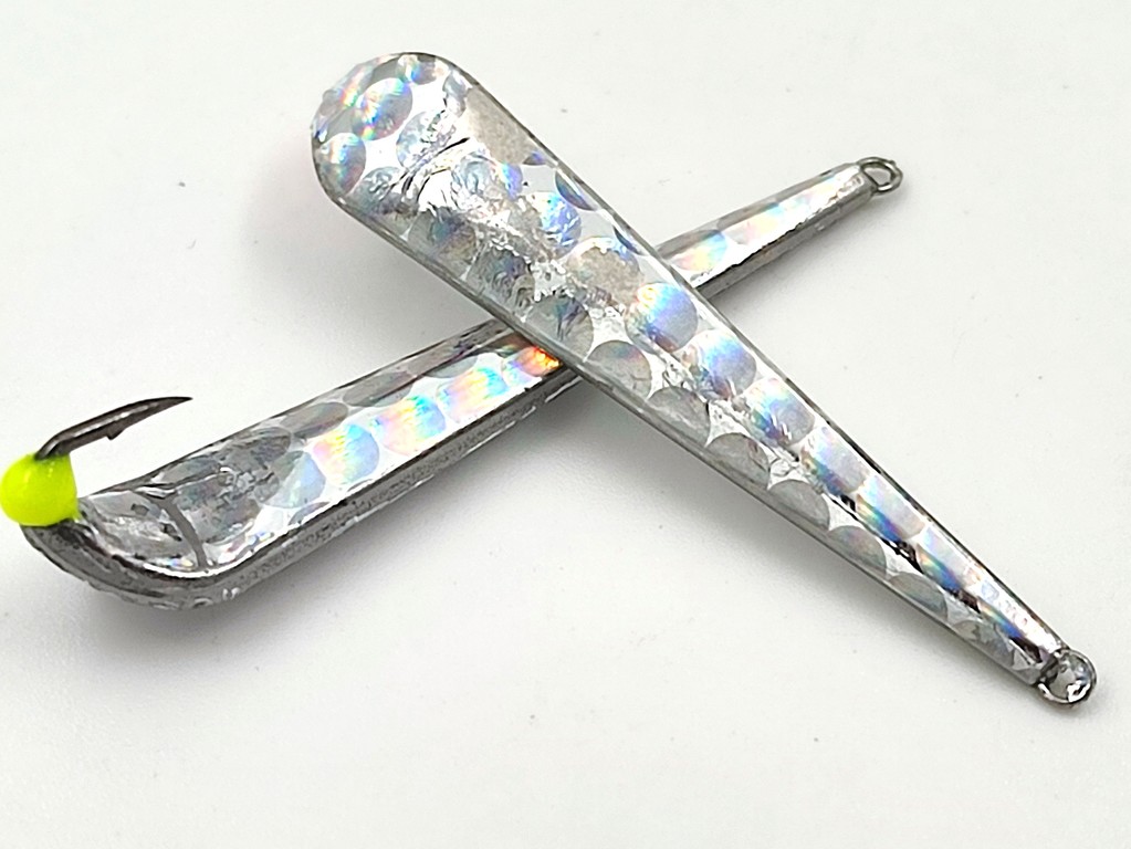 Фотография Зимняя блесна литая Гвоздь Широкий ХЭВИ гологp S, впай 40мм, 4.3 гр