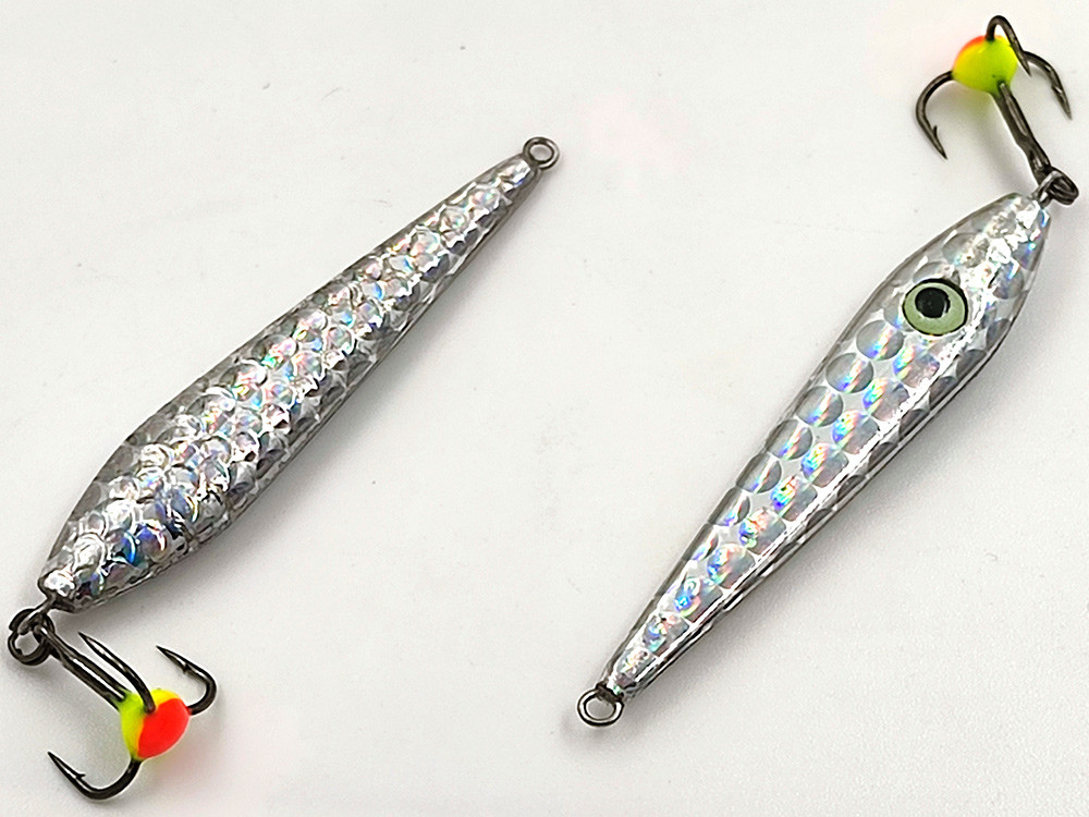 Фотография Зимняя блесна литая Merc 45 ЛАЙТ гологр S с глазом подвес 5,7 гр