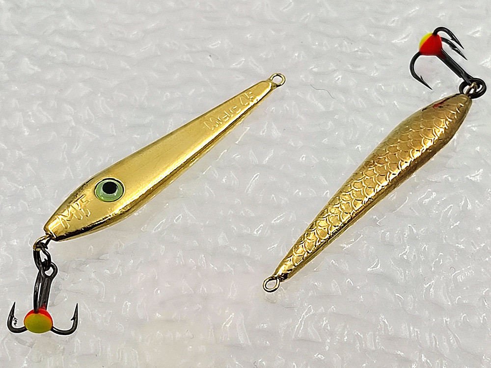Фотография Зимняя блесна литая Merc 45 ЛАЙТ латунь подвес 5,7 гр
