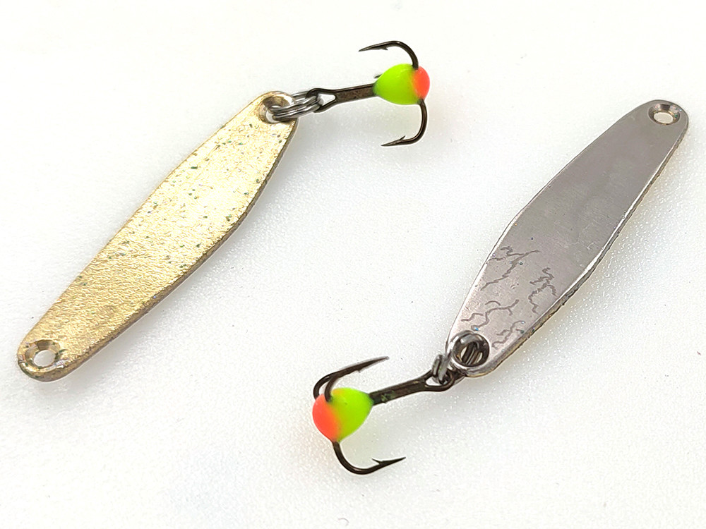 Фотография Блесна зимняя "Мерседес Ижевский" подвес мельхиор-латунь