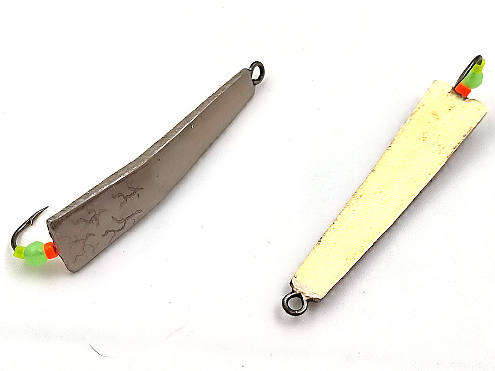 Фотография Блесна зимняя Горбик 35 ВПАЙ серебро-латунь