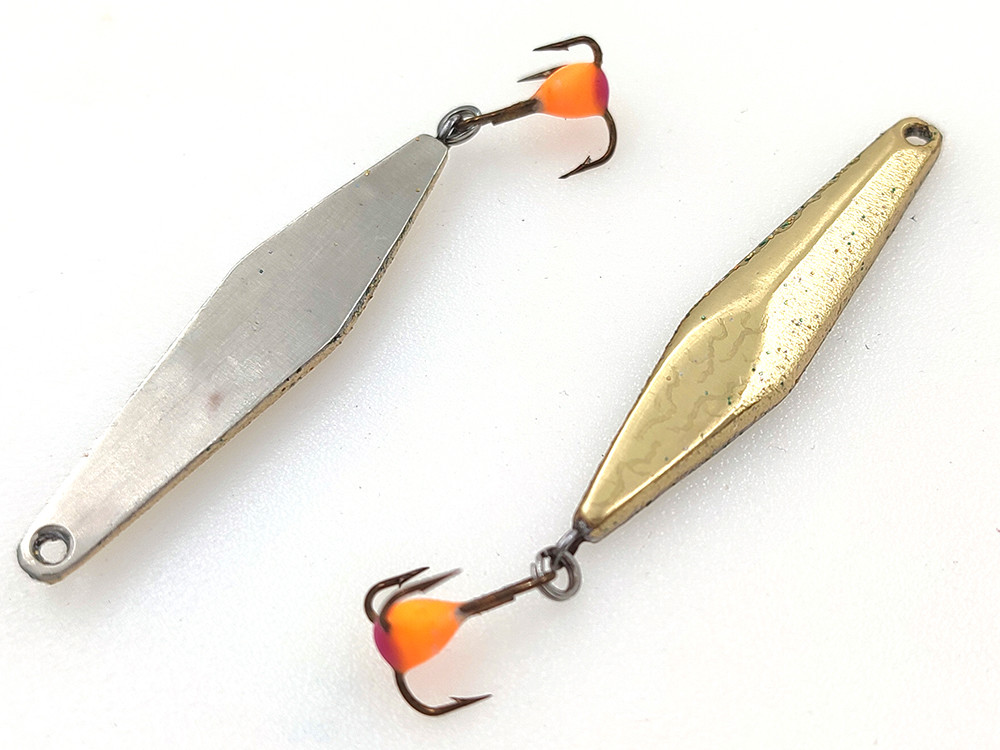 Фотография Блесна зимняя Дротик Z Лайт 36 мельх-латунь подвес