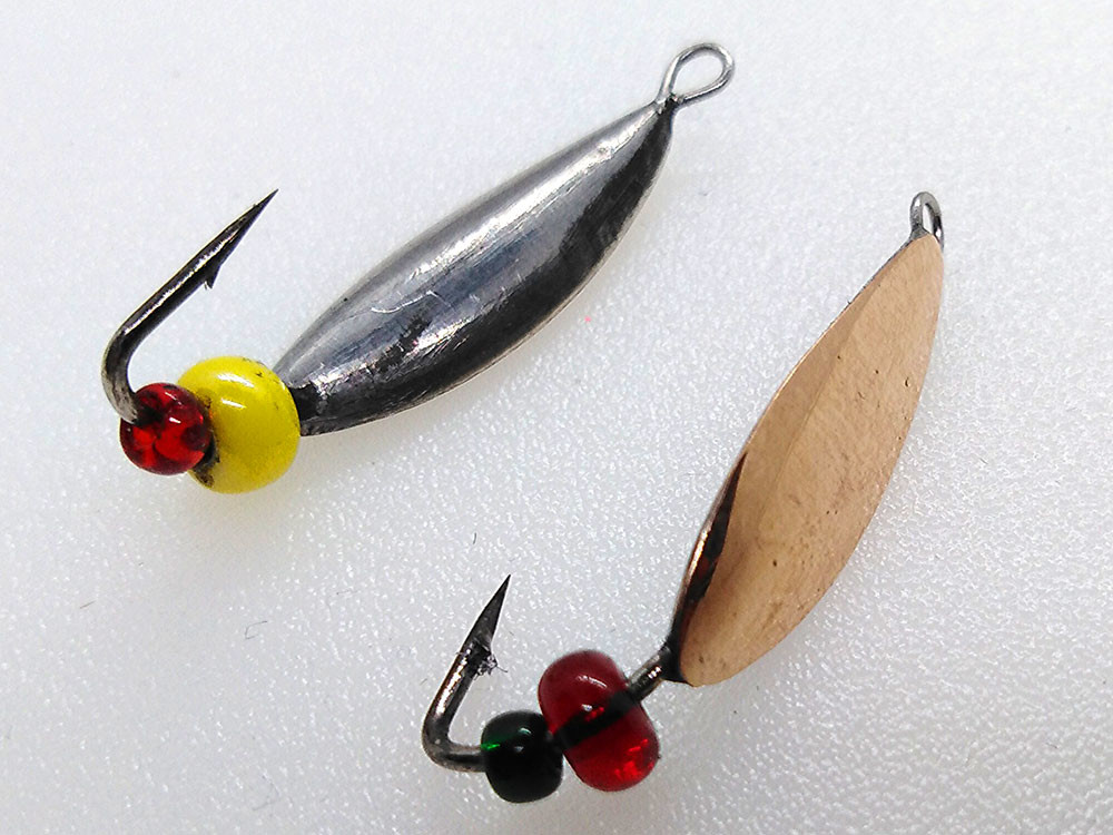 Фотография Зимняя блесна МАЛЁК латунь 21мм впай