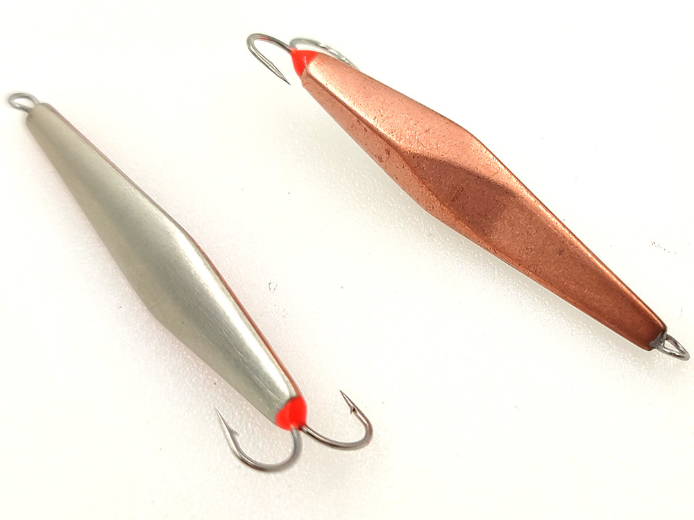 Фотография Зимняя блесна КТ YZ 50мм серебро-медь впай