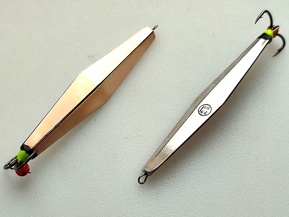 Фотография Зимняя блесна Кобона 7 57мм впай с "яйцом" бериль-мельхиор