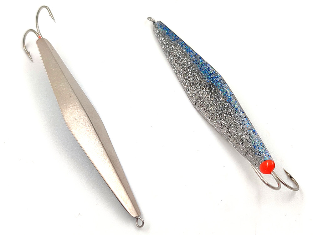 Фотография Зимняя блесна Кобона 5 57мм впай мельхиор - голубой малек