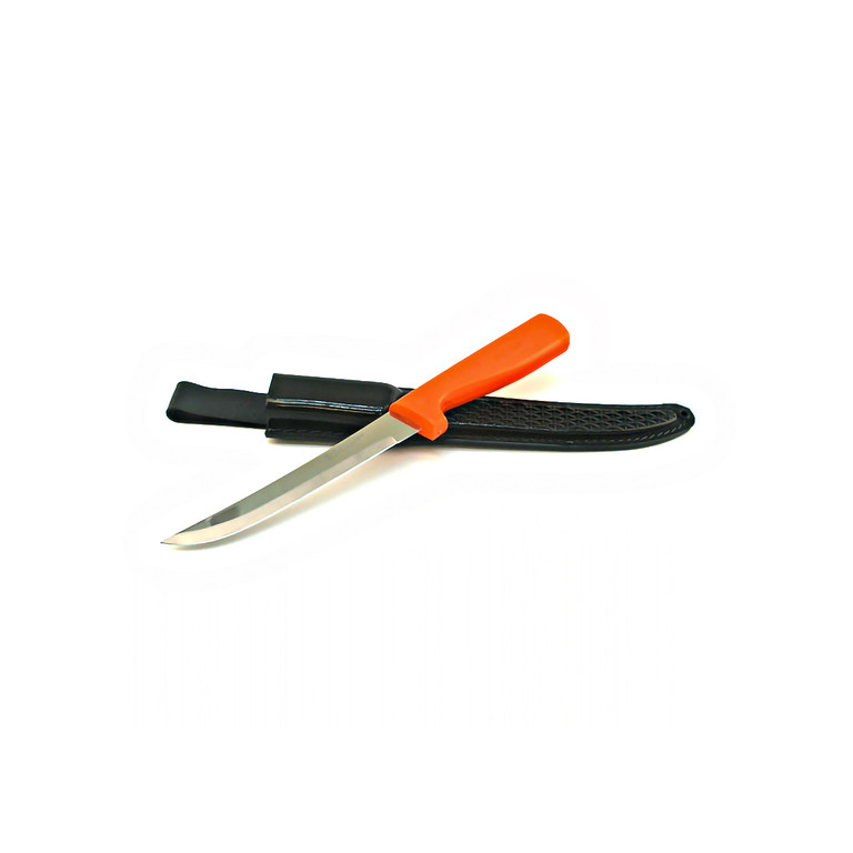 Фотография Нож фил. Zest F-52/6 15 см. оранжевая рукоять широкое лезвие