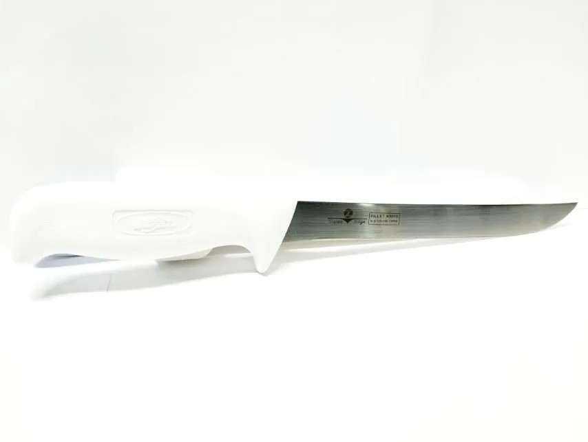 Фотография Нож фил. Zest W-34 20м. белая рукоять широкое лезвие