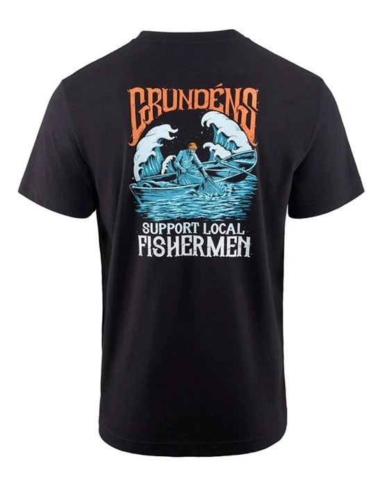 Фотография Футболка Grundens Support Fishermen SS T-Shirt, Black, L
