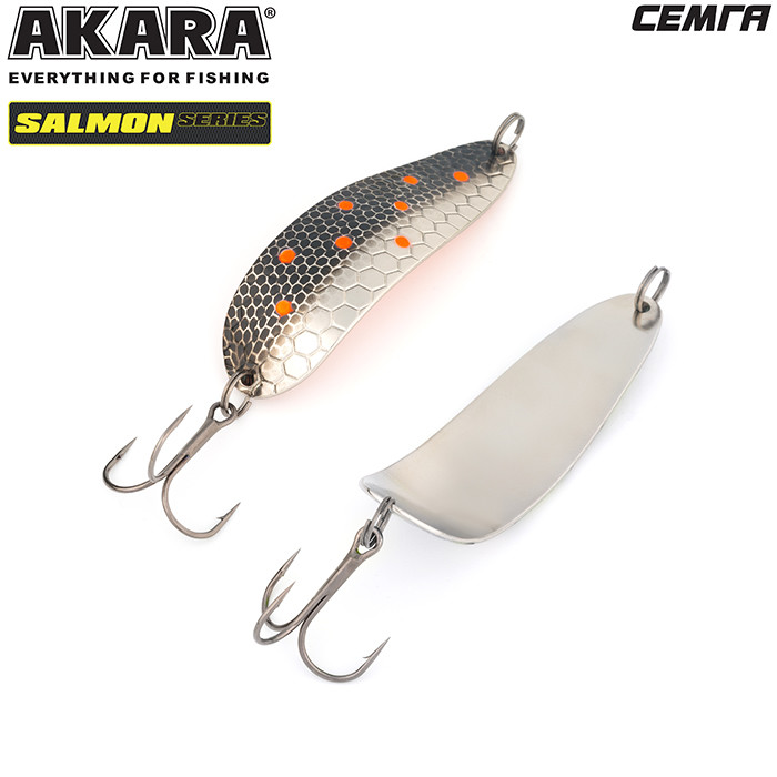 Фотография Блесна колебалка Akara Salmon Семга BL-SM80-27-11-NI