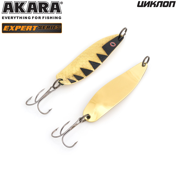 Фотография Блесна колеблющаяся Akara Expert Циклоп BL-CK60-10-13/GO