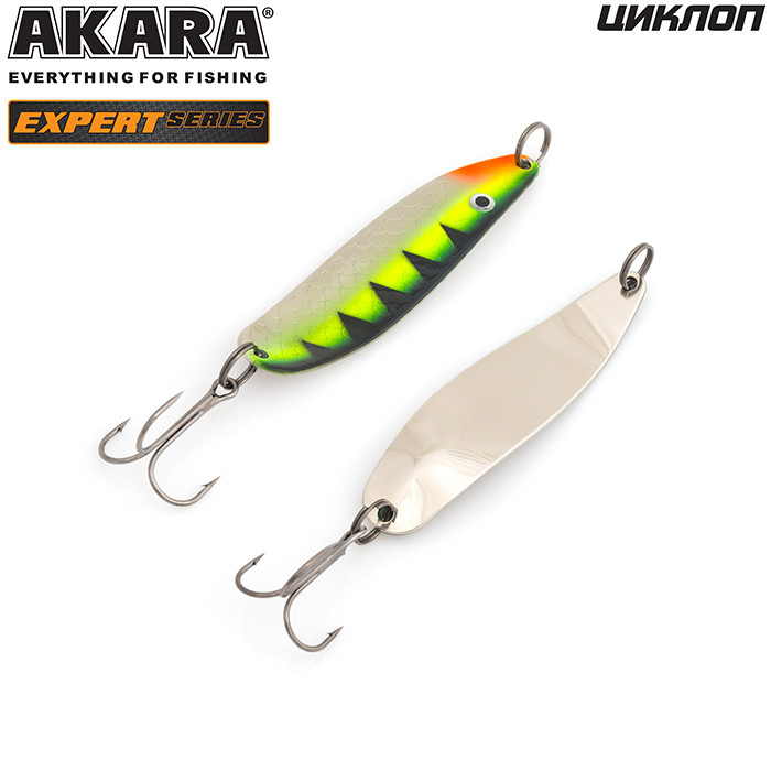 Фотография Блесна колеблющаяся Akara Expert Циклоп BL-CK60-10-18/SIL