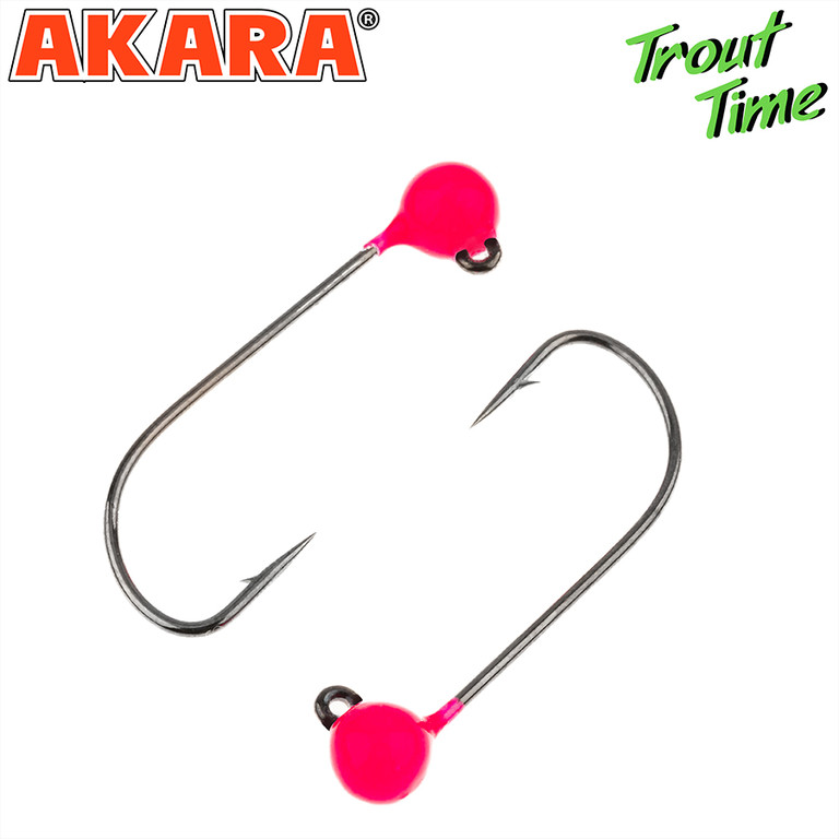 Фотография Форелевая джиг-головка Akara Trout Time Шар вол Pin 3ш JTRW-03-4-PN-F3