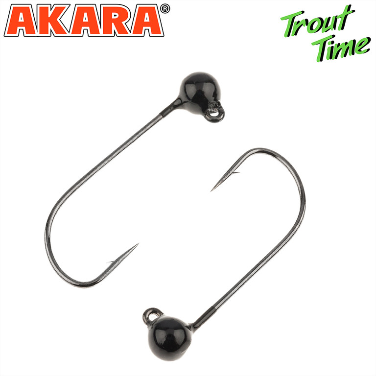 Фотография Форелевая джиг-головка Akara Trout Time Шар вол Bla 3ш JTRW-03-4-BL-F3