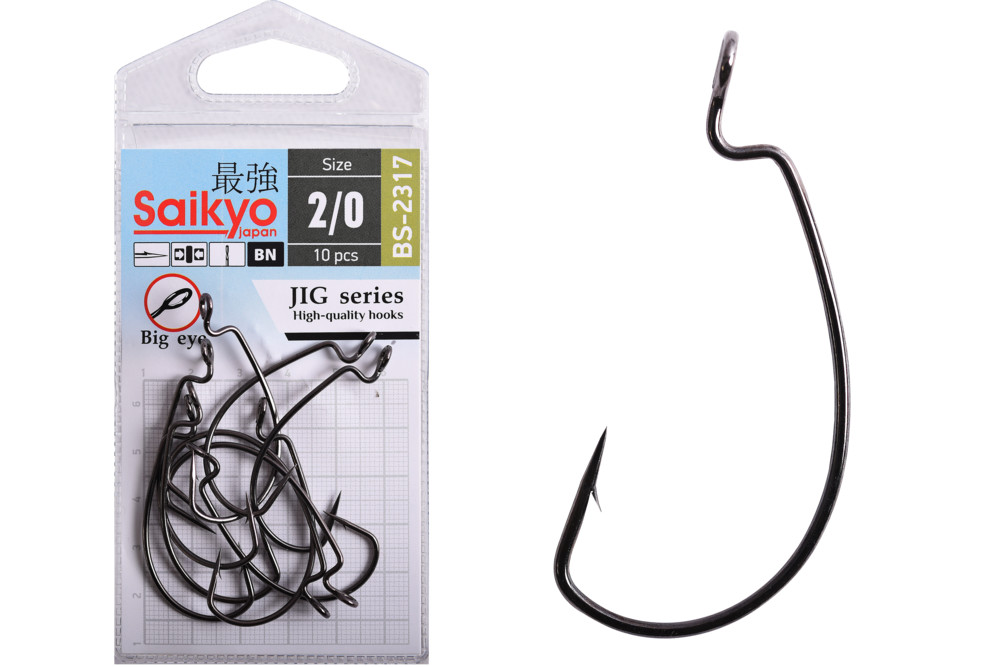 Фотография Крючки Saikyo BS-2317 BN № 2/0 (10 шт)