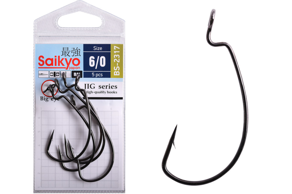 Фотография Крючки Saikyo BS-2317 BN № 6/0 (5 шт)