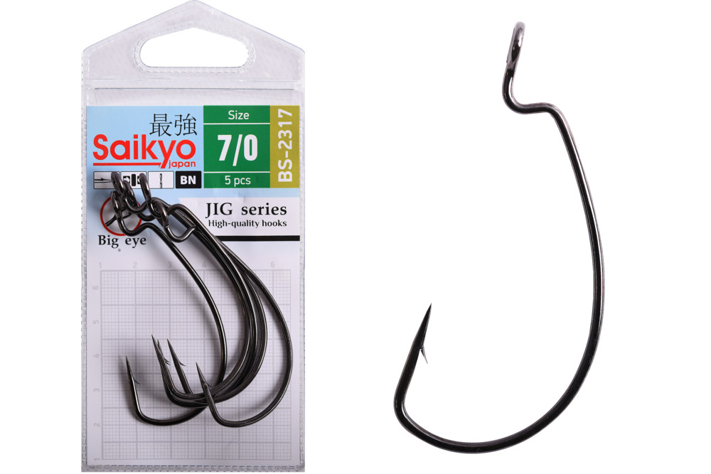 Фотография Крючки Saikyo BS-2317 BN № 7/0 (5 шт)