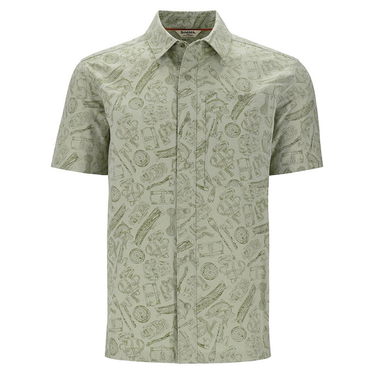Фотография Рубашка Simms Tailout SS Shirt, Camp Pale Pine, L
