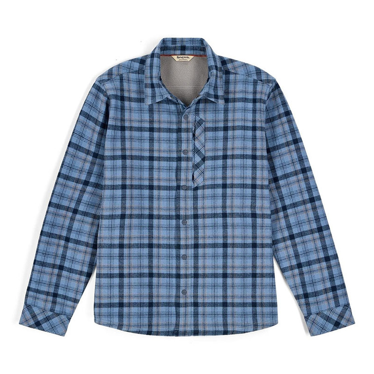 Фотография Рубашка Simms ColdWeather Shacket, Schooner Plaid: Albacore, XXL