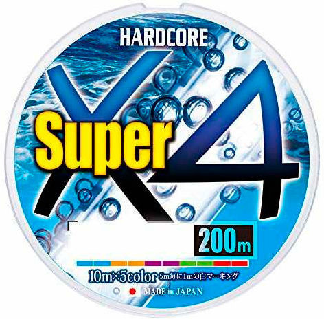 Фотография Шнур Duel PE Hardcore X4 Super #1,5 0,21мм 200м (5color)