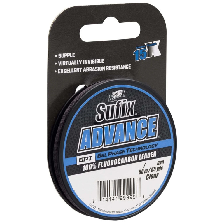 Фотография Леска SUFIX Advance Fluorocarbon прозрачная 50 м 0,260 мм 4,9 кг