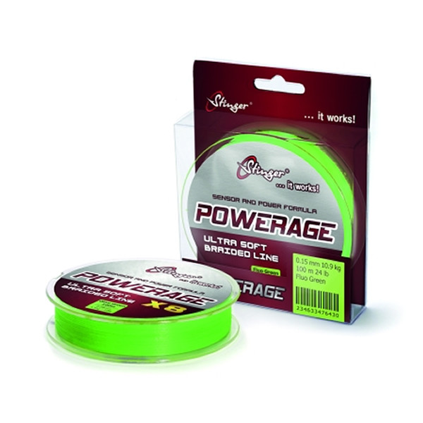 Фотография Шнур Stinger PowerAge X8 100m Fl.Green 0,24