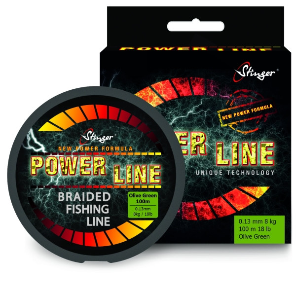 Фотография Шнур Stinger PowerLine 100m Ol.Green 0,15