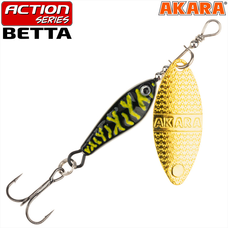 Фотография Блесна вертушка Akara Action Series Betta 1 ASB1-9-14-A21