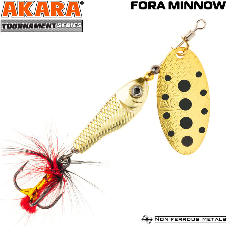 Фотография Блесна вертушка Akara Tournament Series Fora Minnow 2 ATFM2-GOL-3
