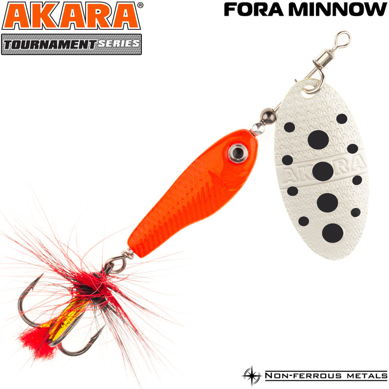 Фотография Блесна вертушка Akara Tournament Series Fora Minnow 2 ATFM2-RED-1