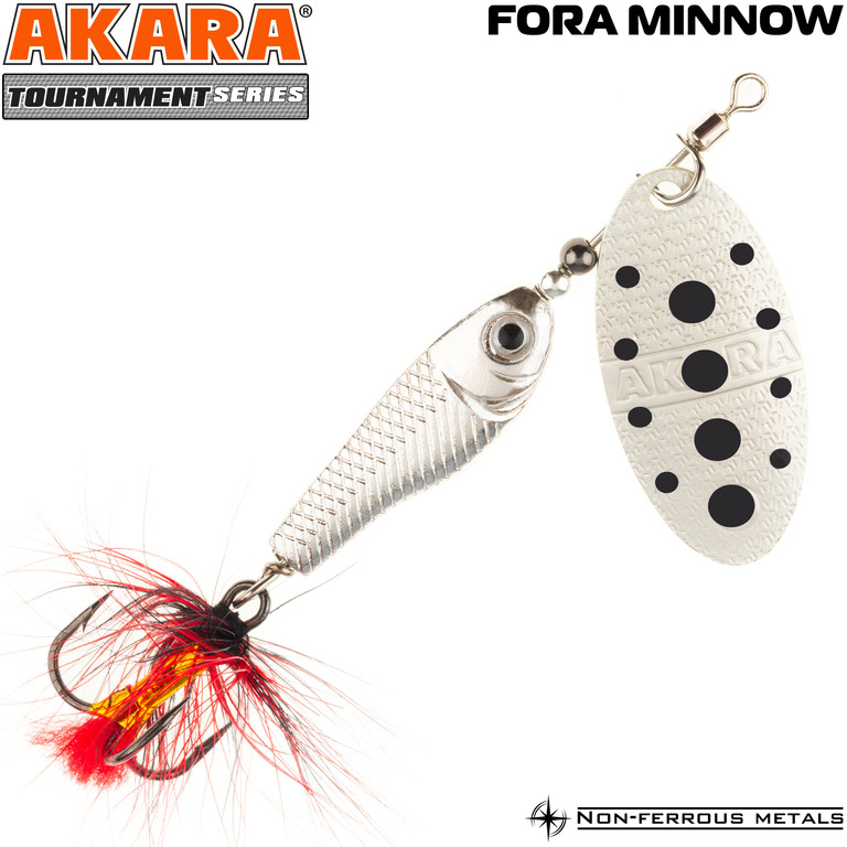 Фотография Блесна вертушка Akara Tournament Series Fora Minnow 1 ATFM1-SIL-1