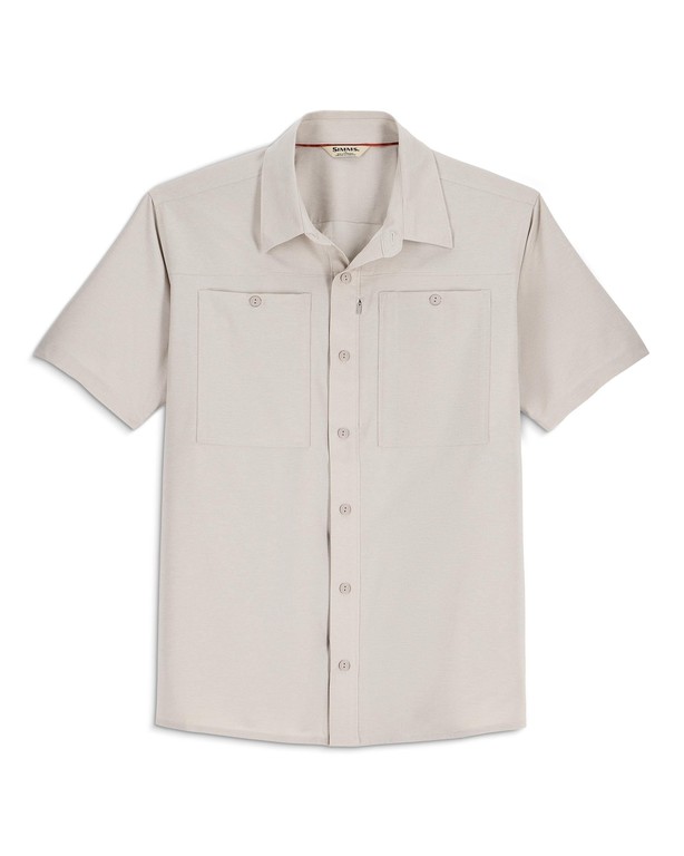 Фотография Рубашка Simms Launch SS Shirt, Lunar Gray Heather, L