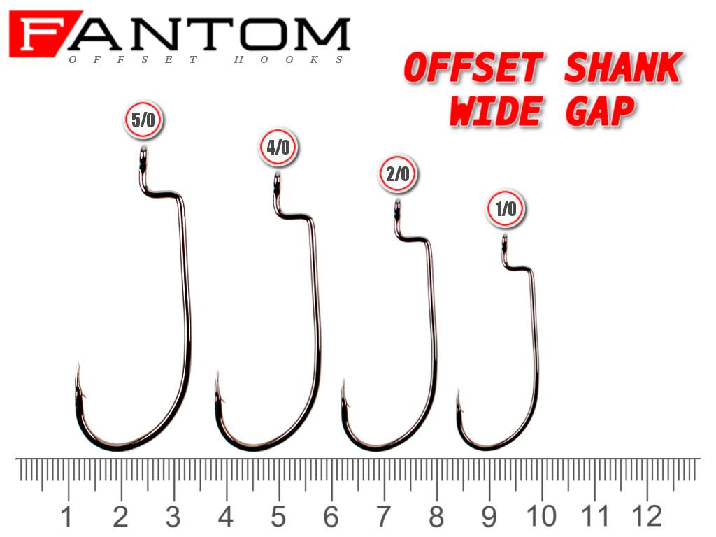 Фотография Крючок Fantom OS-1/0-BC Offset Shank Wide Gap Size: 1/0 уп-ка 10 шт