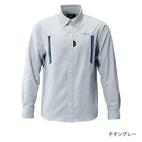 Фотография Рубашка Shimano AIRVENTI Fishing Shirts SH-099N Серый