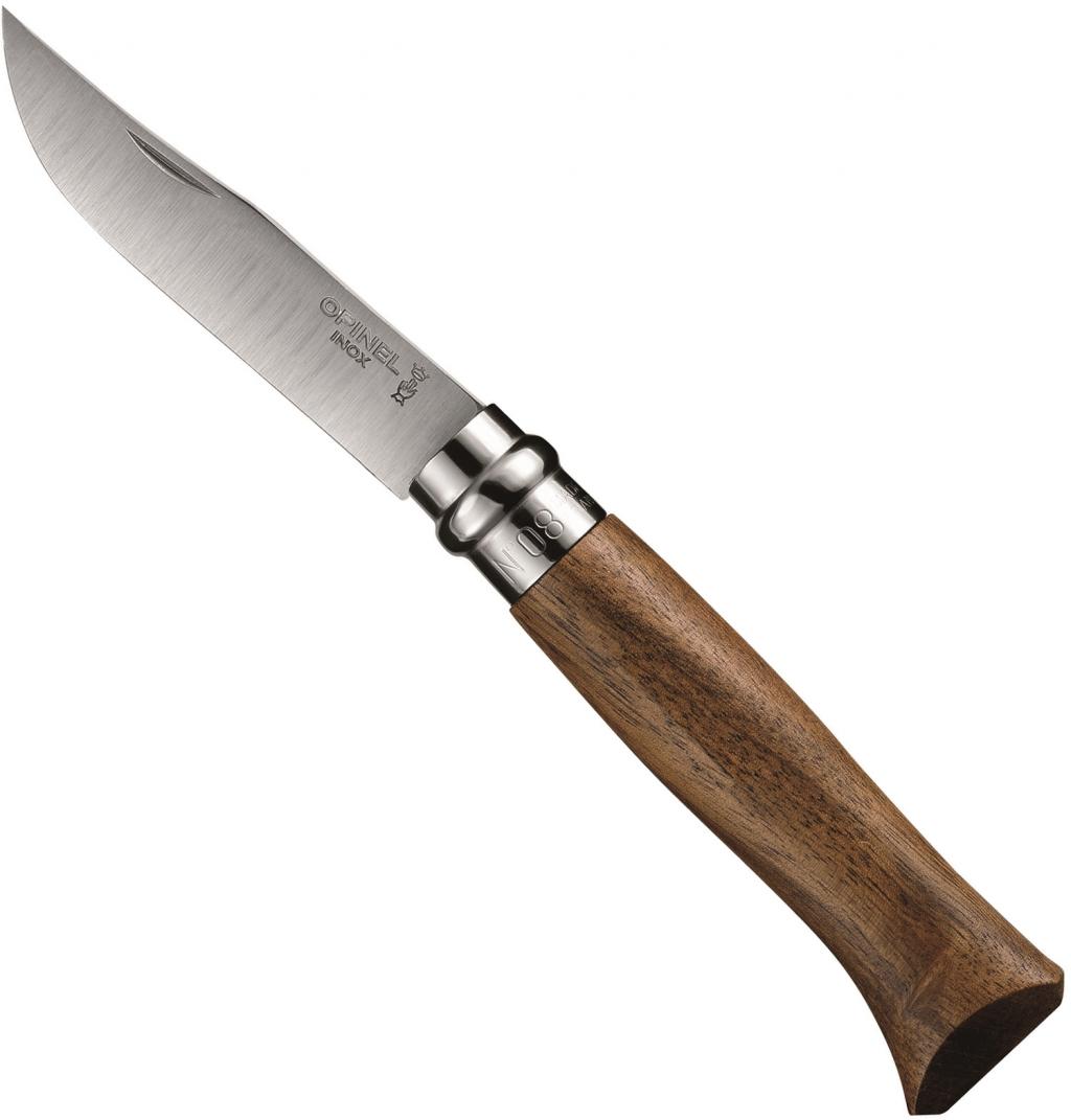 Фотография Нож Opinel Tradition №8 нерж. сталь, ореховая рукоять 000648