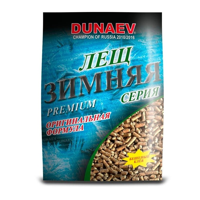 Фотография Прикормка Dunaev Ice-Pellets 0,9кг Лещ (гранулы)