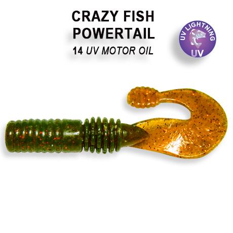 Фотография Мягкая приманка Crazy Fish Powertail 70мм #14