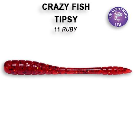 Фотография Мягкая приманка Crazy Fish Tipsy 50мм #11