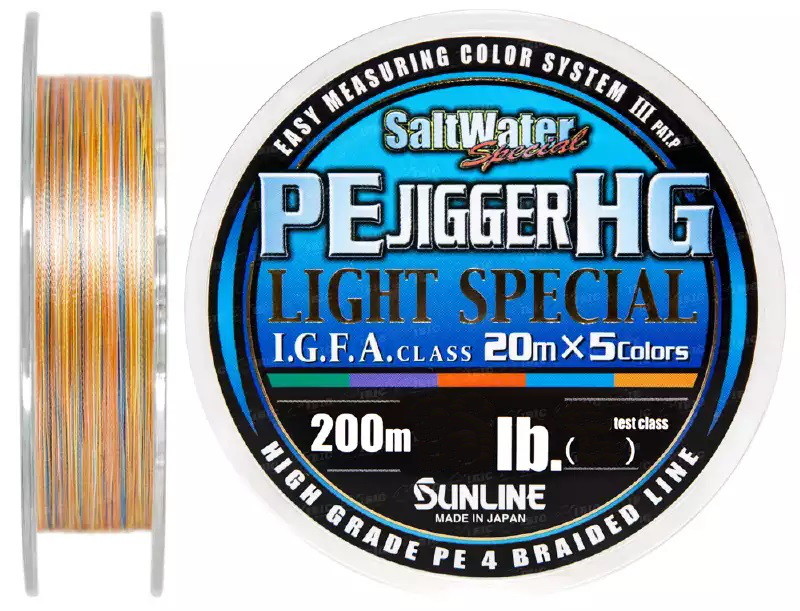 Фотография Шнур Sunline PE Jigger HG Light Special 200m d0.8