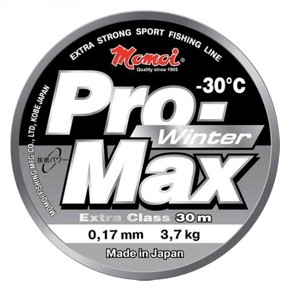 Фотография Леска Momoi Pro-Max Winter Strong 30m 0.08mm прозрачная