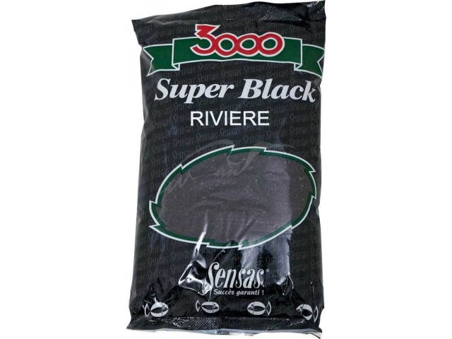 Фотография Прикормка Sensas 3000 Super Black River 1 kg 11612