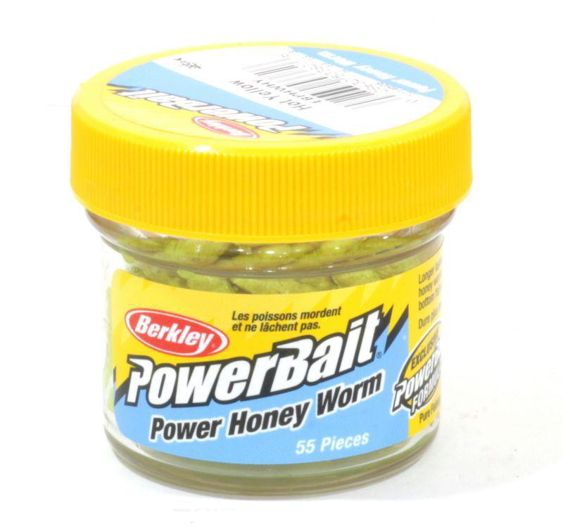Фотография Приманка Berkley POWERBAIT Honey Worm 2.5cm Hot Yellow