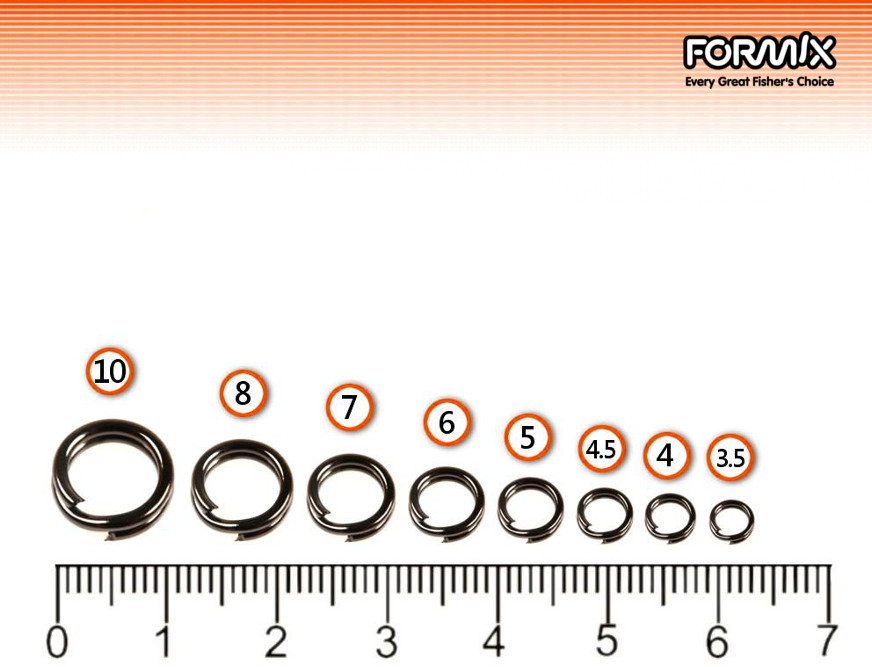 Фотография Кольцо Formix YM-6008-#10-BN Flatted Split Ring (10шт)
