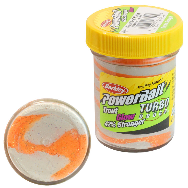 Фотография Паста Berkley PowerBait Select Glitter Turbo Glow Orange/White Glow