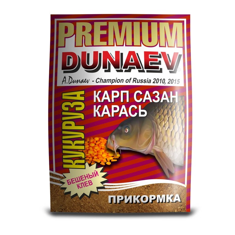 Фотография Прикормка Dunaev-Premium 1кг Карп-Сазан-Кукуруза